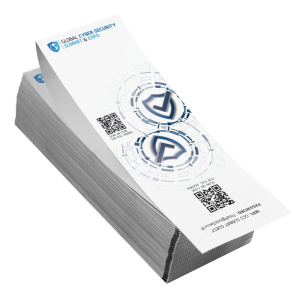 Each 4”x6” full-color name badge contains a Monza R6 RFID chip. Double-sided 4"x6" RFID name tags can fit in badge holders 