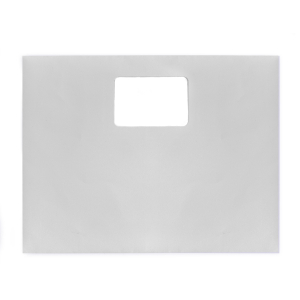 blank gray registration envelope with Printer-friendly Digiclear® material 