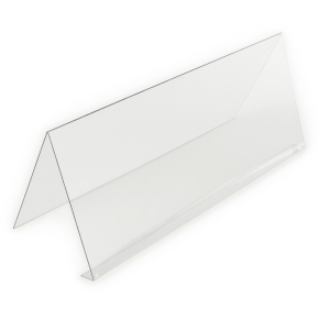 plastic name tent holder that holds 11inch x 4.25inch paper name tents