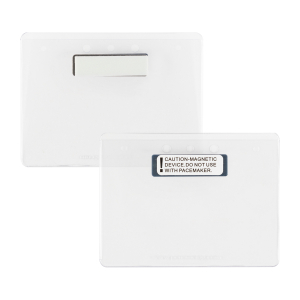4" x 3" Name Tag Holder with Magnet on back