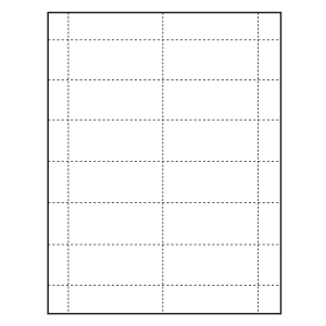  2-15/16" x 1-9/16" blank Paper Name Tag Insert for at home printing
