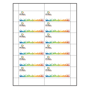 2-15/16 x 1-9/16  Paper Name Tag Insert pre-printed with your logo