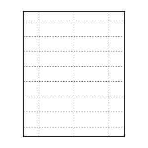 2-15/16" x 1-5/16" blank paper inserts to fit inside Polar™ Badges