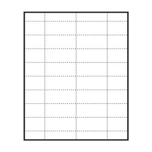 2-9/16" x 1-3/16" blank paper inserts for Polar™ Badges