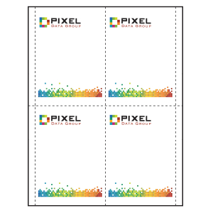 3-5/8" x 5-1/2" Vertical Paper Name Tag Inserts compatible with laser and inkjet printers