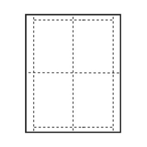 4 inch x 5-1/8 inch Vertical Paper Name Tag Inserts for at home printing