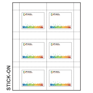 Print these 3.75"x2.75" self sticking name tags with an Inkjet or Laser printer, peel, and stick