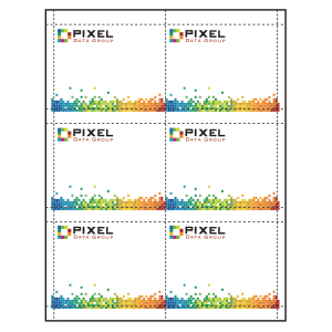 4" x 3" full bleed printing Paper Name Tag Inserts compatible with laser and inkjet printers