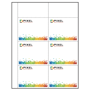 4" x 3" easy tear Paper Name Tag Inserts compatible with laser and inkjet printers