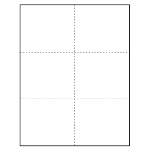 4-1/4" x 3-2/3" blank Paper Name Tag Inserts for at home printing