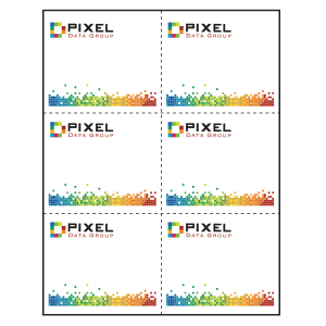 4-1/4" x 3-2/3" Paper Name Tag Inserts compatible with laser and inkjet printers