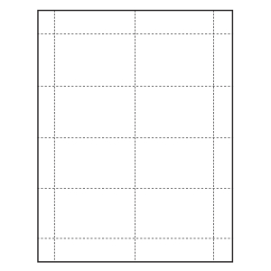 3-1/2" x 2-1/4" blank Paper ID badge Inserts