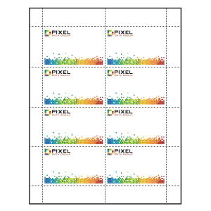 3-1/2" x 2-1/4" Paper Name Tag Inserts compatible with laser and inkjet printers