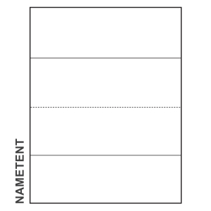 8.5inch x 2.75inch blank Paper Name Tents for at home printing