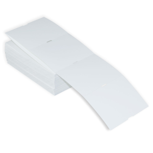 4x3 Single-sided blank event badge with white borders  