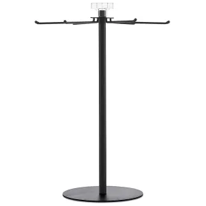 convertible tradeshow stand with six spokes that spin clockwise and counter-clockwise  