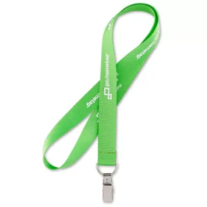 bright neon lanyard with custom logo