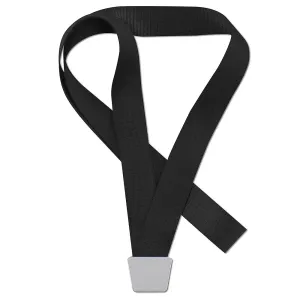 black conference lanyard with no twist clip