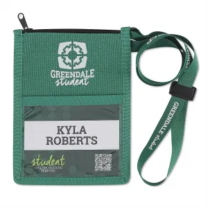 customized around the neck wallet