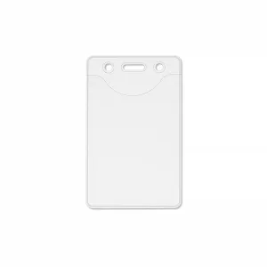  ID badge holder with slip in ID pocket 