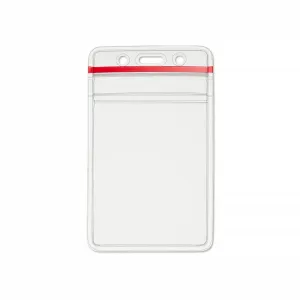  ID badge holder with secure, waterproof zip-lock seal 
