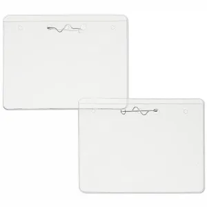 4"x3" name tag holder made with 38% thicker material and stronger edge welds