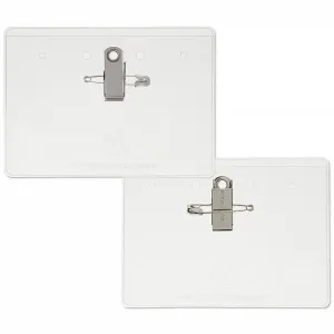 4-1/4 x 3 Quick Trim Badge Holder, Pin/Clip