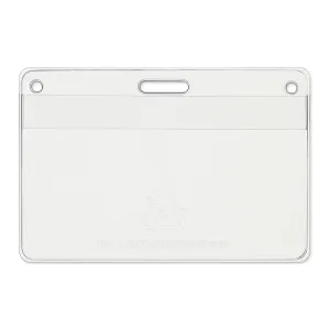 3-1/2" x 2-1/4" name tag holder made with 38% thicker material and stronger edge welds
