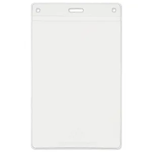 3-5/8" x 5-1/2" Vertical name tag holder made with 38% thicker material and stronger edge welds