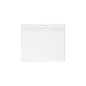 4inx3in reusable and recyclable name tag holders that are easy to fill