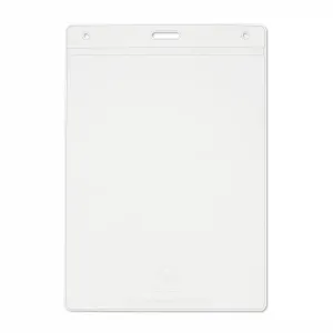 4-1/4inx6in reusable and recyclable name tag holders that are easy to fill
