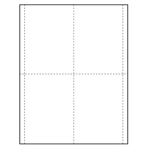 3-5/8 inch x 5-1/2 inch blank vertical paper name tag inserts