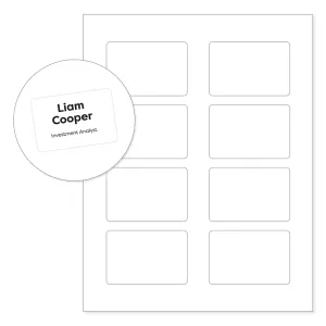 3" x 2" Clear Event Badge Labels are printable with any office printer