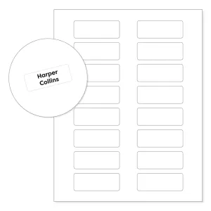 2-5/8" x 1" Clear Event Badge Labels are printable with any office printer