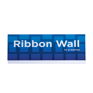 6inch x 16inch clear sign holder for badge ribbon rack