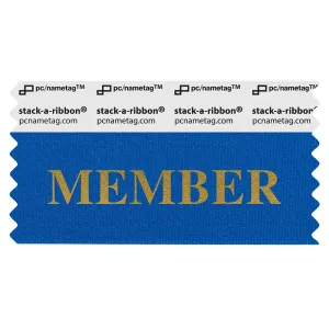 blue member badge ribbon