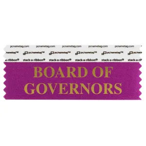 SBOGOBEGO_01 Berry Board of Governors titled badge ribbon