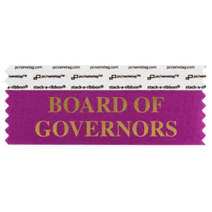SBOGOBEGO_01 Berry Board of Governors titled badge ribbon