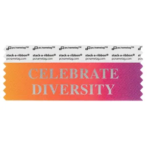 SCEDIRASI_01 CELEBRATE DIVERSITY rainbow badge ribbon