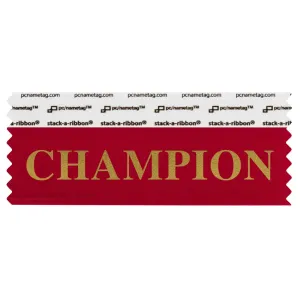 SCHAMREGO_01 red champion badge ribbon