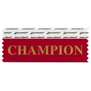 SCHAMREGO_01 red champion badge ribbon