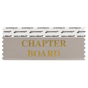 SCHBOGYGO_01 gray chapter board badge ribbon