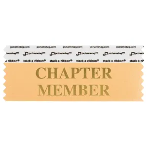 SCHMEPEGO_01 peach chapter member badge ribbon