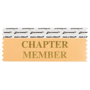 SCHMEPEGO_01 peach chapter member badge ribbon