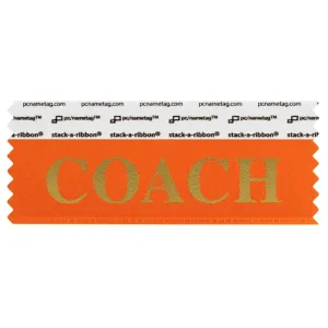 SCOACORGO_01 orange coach badge ribbon