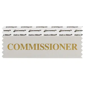 SCOMMSIGO_01 silver commissioner badge ribbon