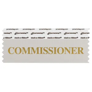 SCOMMSIGO_01 silver commissioner badge ribbon