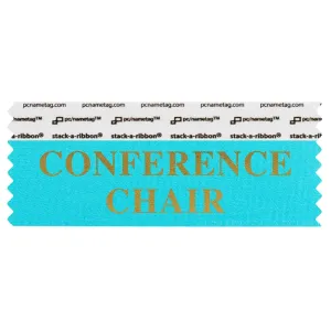 SCONCJBGO_01 jewel blue conference chair badge ribbon