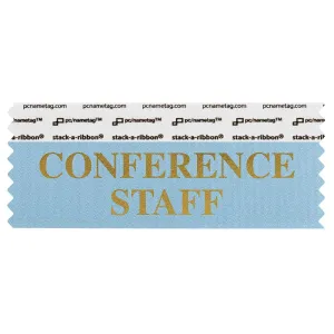 SCOSTCOGO_01  Light blue Conference Staff badge ribbon