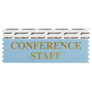 SCOSTCOGO_01 Light blue Conference Staff badge ribbon